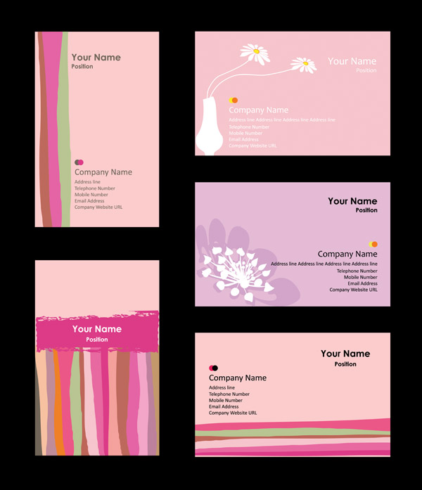 free vector Pink card background vector